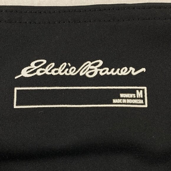 Eddie Bauer Womens Trail Tight Leggings Athletic Pants size Medium Pockets Black - Picture 8 of 11